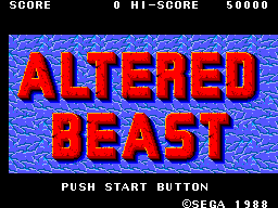 Altered Beast (USA, Europe) Title Screen